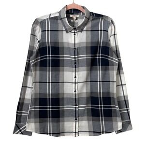 Barbour Shirt  Women US 6 Bredon Tartan Plaid Regular Fit Button Down Cotton NEW